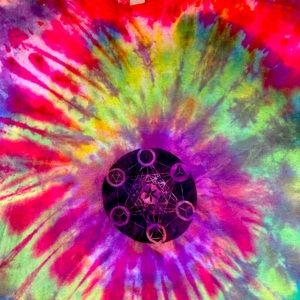 Handmade tie dye with hand painted front. Size Mens xl.